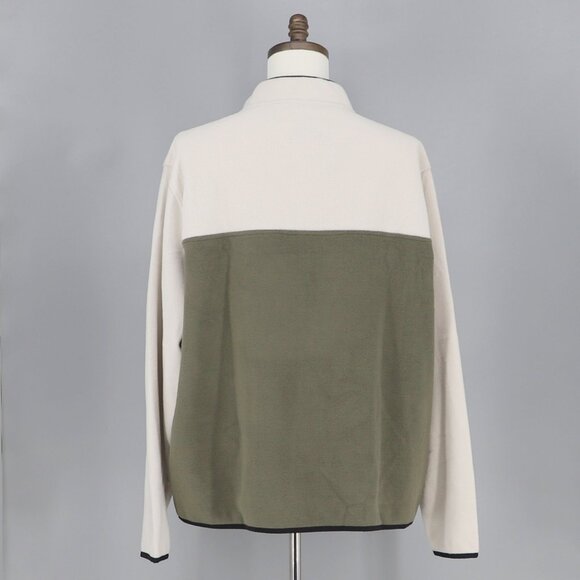 NWT LANDS' END Men's Heritage Fleece Pullover Oeko-Tex Forest Moss Green Size XL - Picture 6 of 10